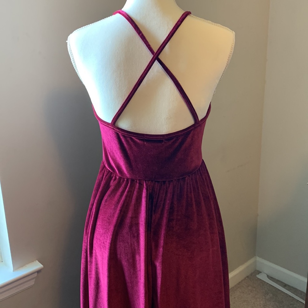 Velvet a-line dress - Picture 3 of 9